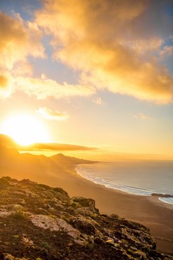 Cofete Strand auf Fuerteventura mit Verlinkung zum Thema Flexibel buchen.